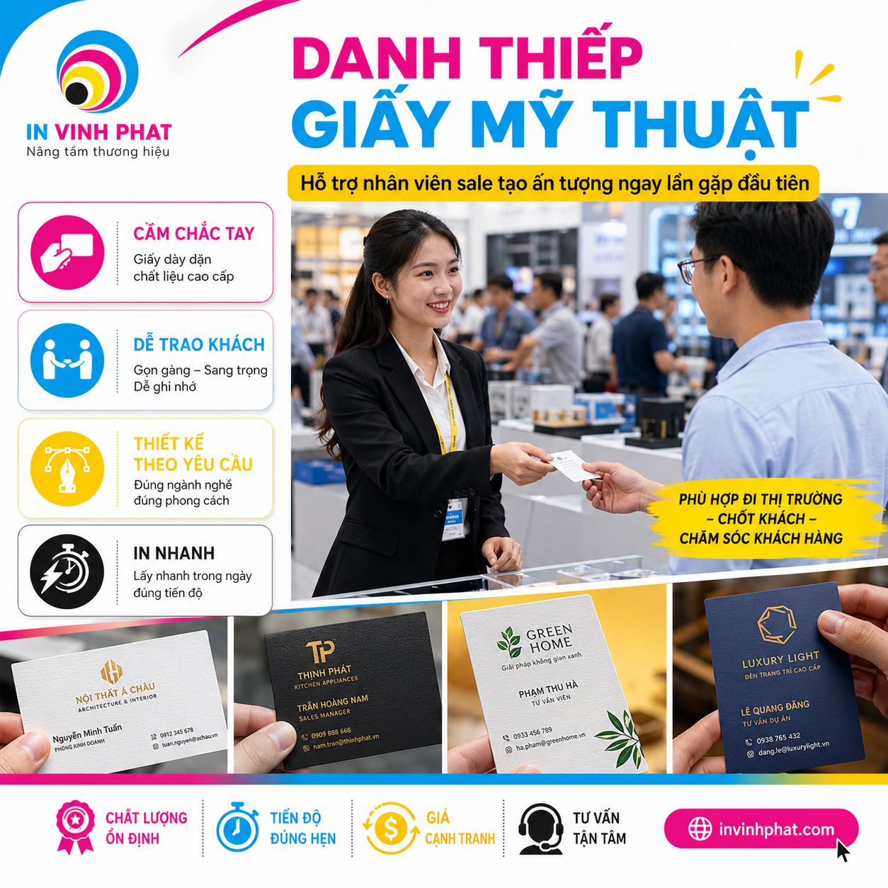 Vĩnh Phát in danh thiếp giấy mỹ thuật 1