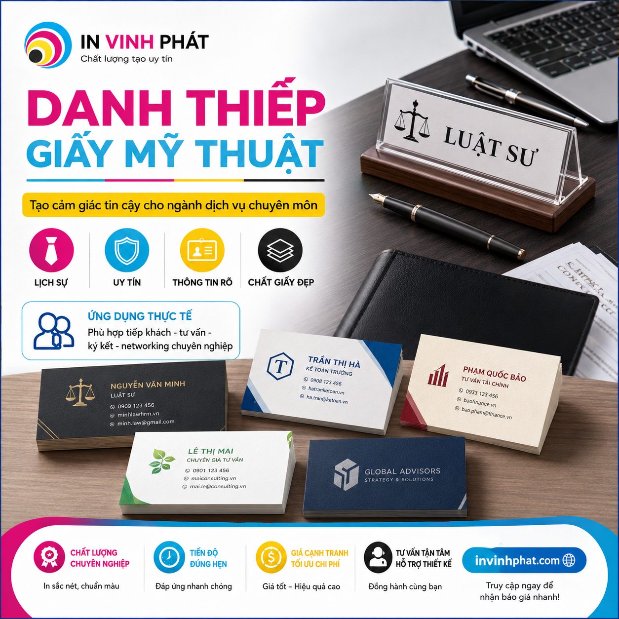Vĩnh Phát in danh thiếp giấy mỹ thuật 7