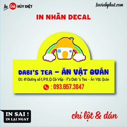 Combo banner decal giấy 250 x 250