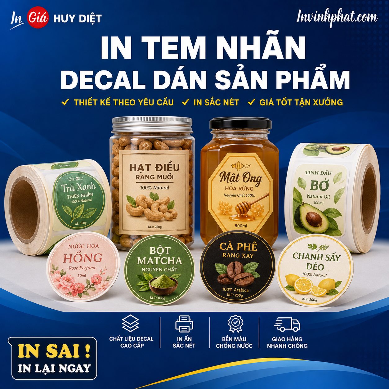 in tem nhãn