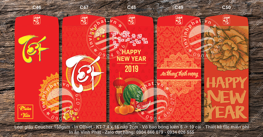 【Báo Giá】In bao lì xì giá rẻ - Thiết kế trọn gói (Sửa file không giới hạn)