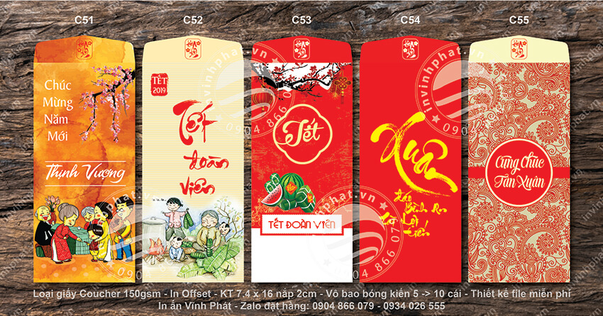 【Báo Giá】In bao lì xì số lượng ít - Thiết kế trọn gói - Chuyên nghiệp