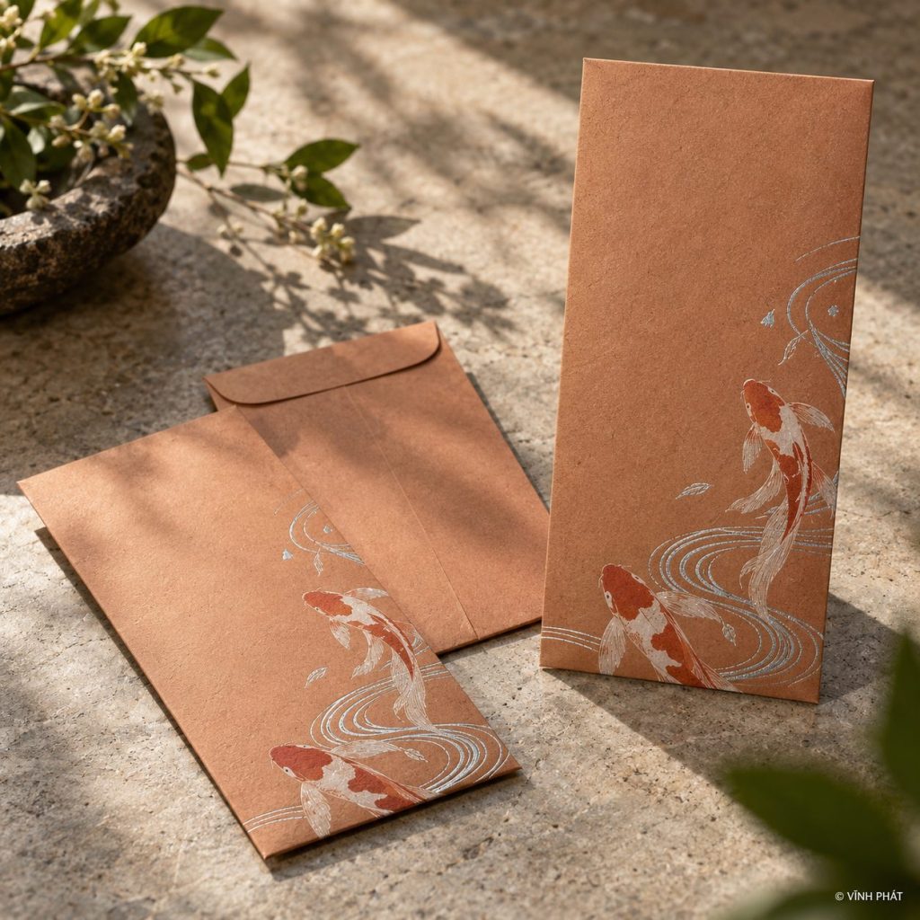 Ảnh minh họa 【trọn gói】dịch vụ thiết kế & in ấn bao lì xì đẹp 2022; thiết kế giấy và ép kim có bản quyền Vĩnh Phát