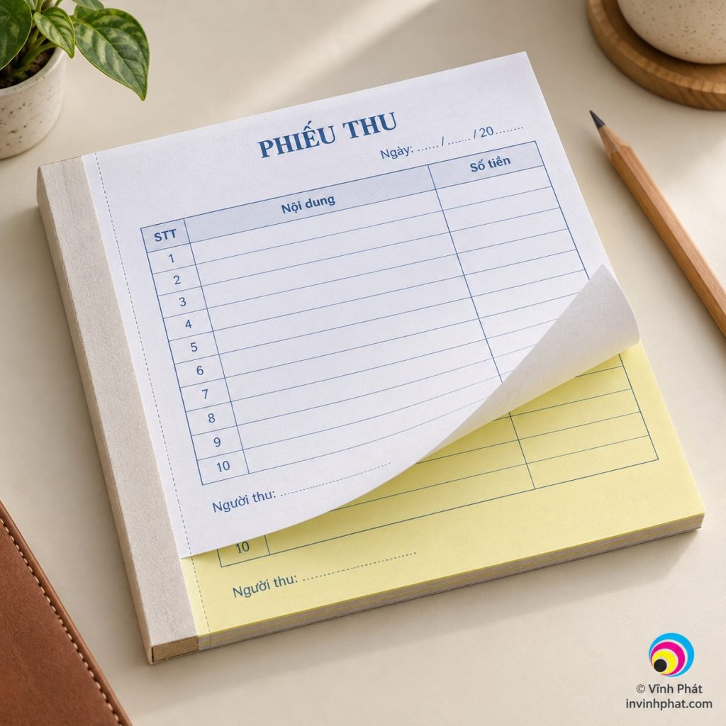 Biểu mẫu hai liên — bản quyền ảnh Vĩnh Phát