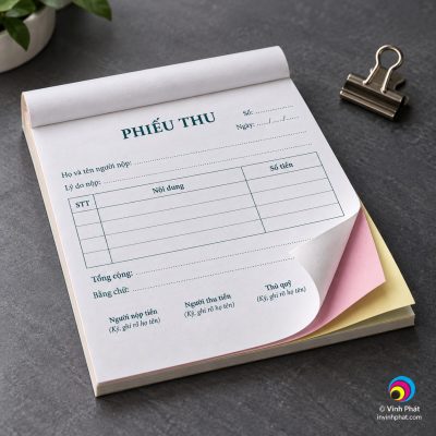 Biểu mẫu ba liên — bản quyền ảnh Vĩnh Phát