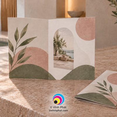 Mẫu in brochure gấp đôi