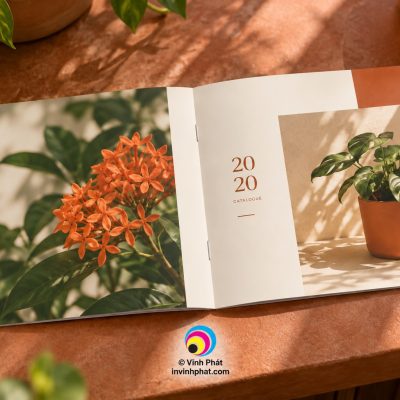 Chi tiết in catalogue vuông