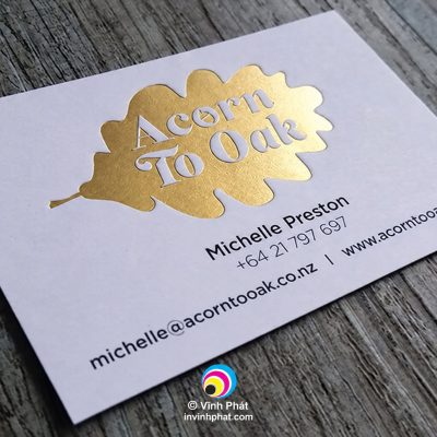 Mẫu in card ép kim