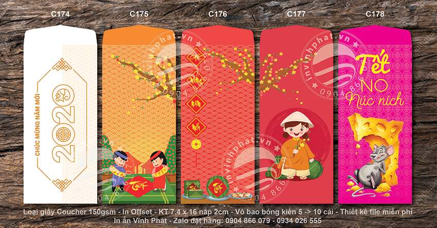Mẫu bao lì xì Tết 2022