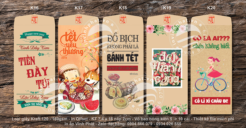 Mẫu bao lì xì Tết 2022