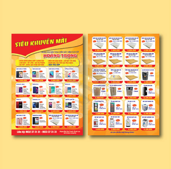 Thiết kế tờ rơi quảng cáo - Dịch vụ trọn gói Thiết kế tờ rơi quảng cáo - Dịch vụ trọn gói