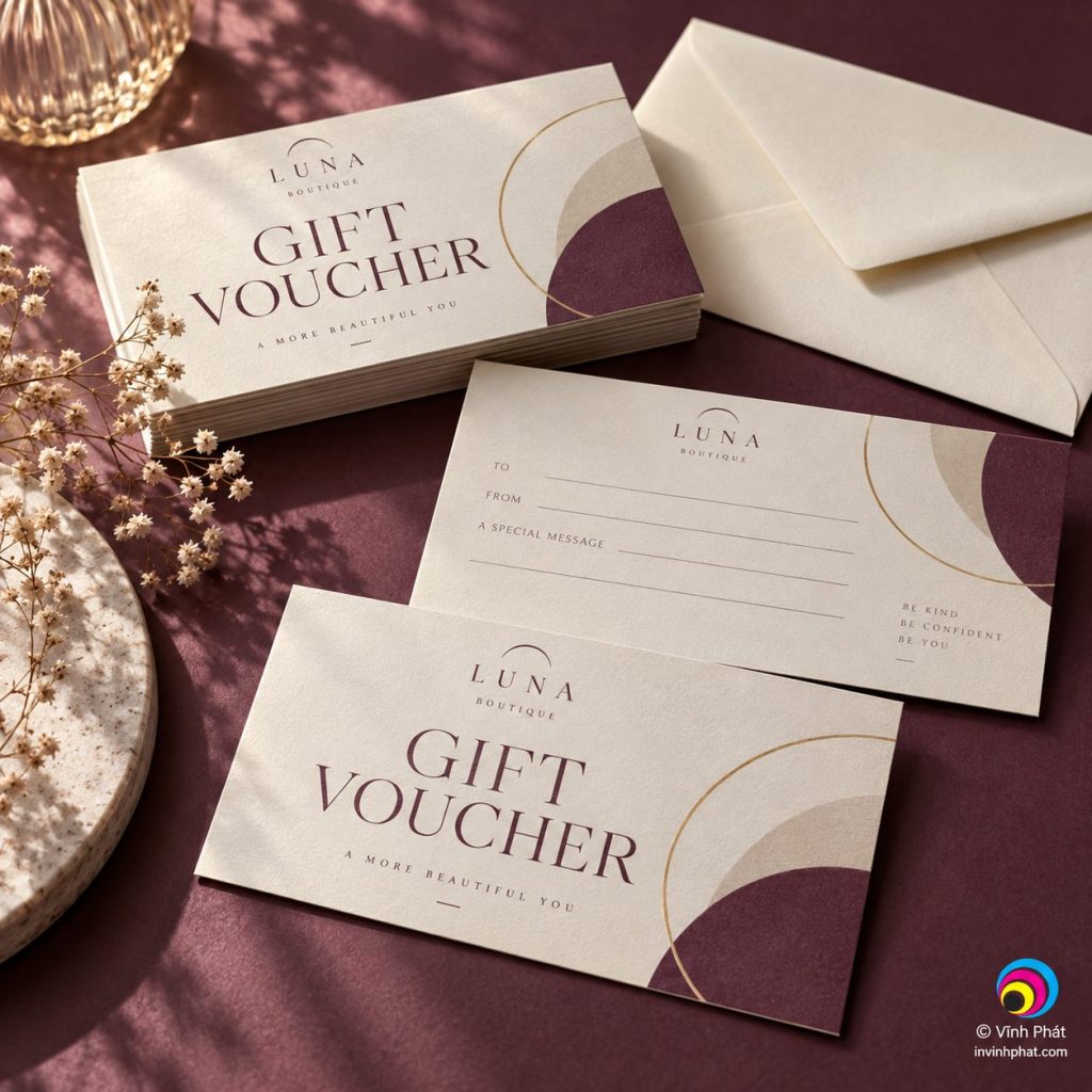 Voucher quà tặng — bản quyền ảnh Vĩnh Phát